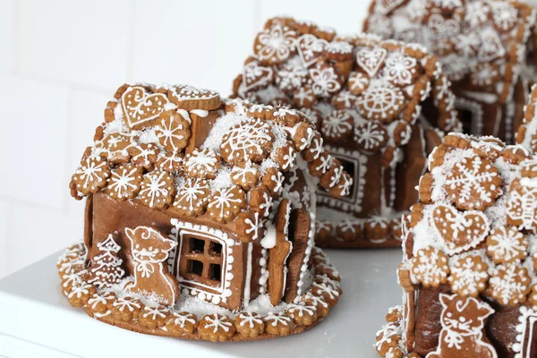 Karácsonyi mézeskalács házak — Stock Fotó