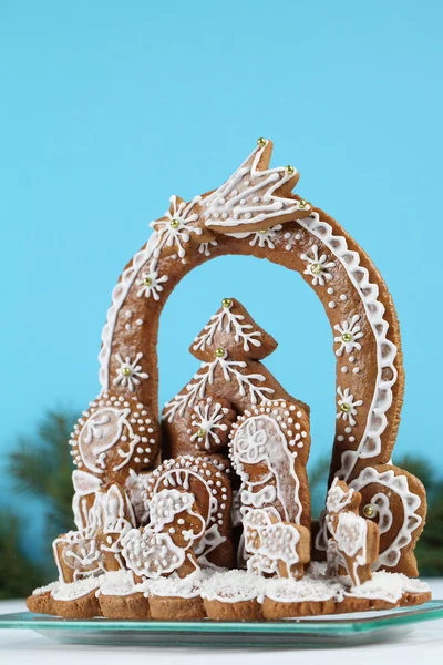 Gingerbread Nativity scene — Stock Photo, Image