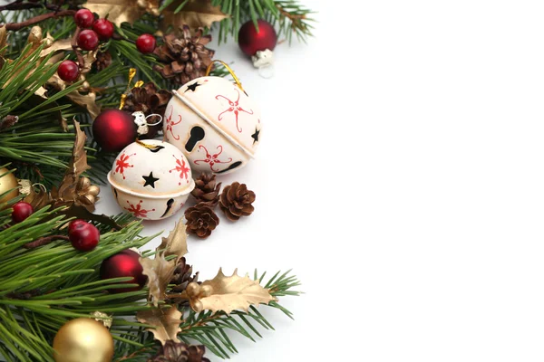 Jingle bell vánoční hranice — Stock fotografie