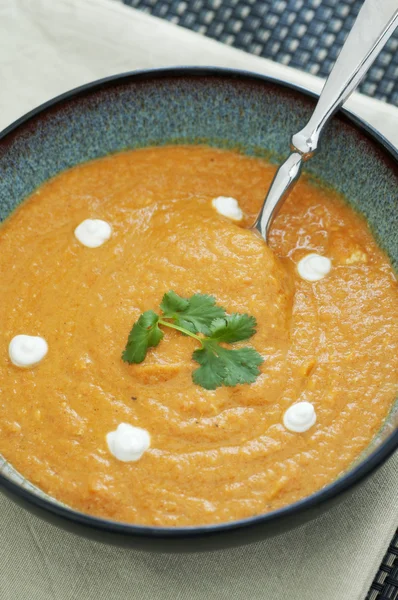 Σούπα καρότο και τζίντζερ — Φωτογραφία Αρχείου