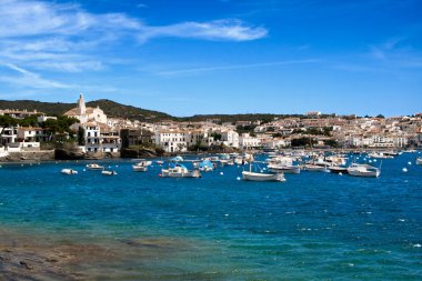 Cadaques, Mediterranean village clipart