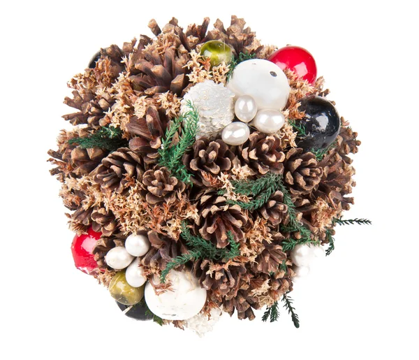Vánoční dekorace izolované na bílém — Stock fotografie