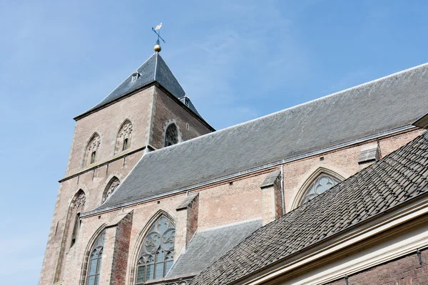 Antigua iglesia católica en Kampen, ciudad medieval de los Países Bajos — Foto de Stock