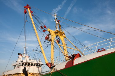 profili bir büyük Hollandalı demir balıkçılık kesici