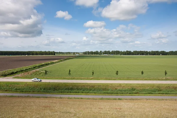 Veduta aerea del paesaggio rurale nei Paesi Bassi — Foto Stock