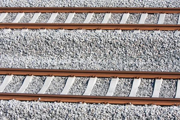 Pistes d'un nouveau chemin de fer aux Pays-Bas — Photo