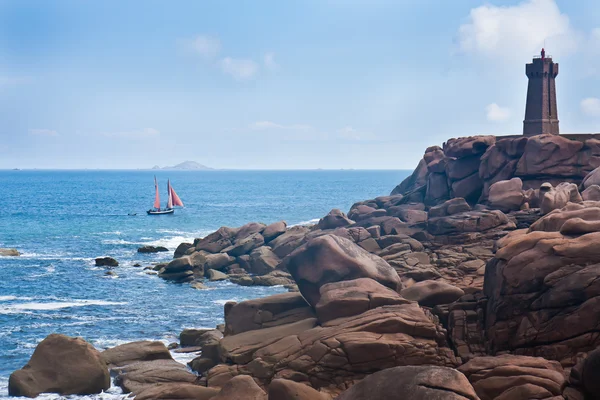 Rocky coast of Brittany, France — Stock Photo, Image