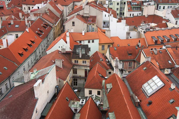 Luftaufnahme der Stadt Prag, Hauptstadt der tschechischen Republik — Stockfoto