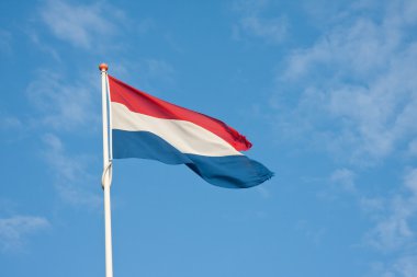 Hollanda bayrağı rüzgarda
