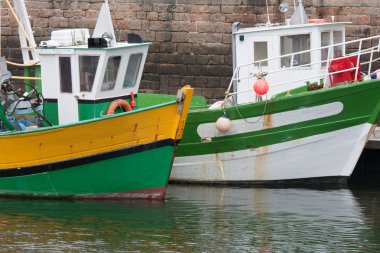 balıkçı tekneleri Harbor PAIMPOL, Fransa