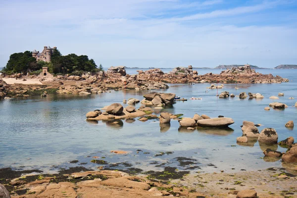 Coast of Brittany in France, near Ploumanach — Stock Photo, Image