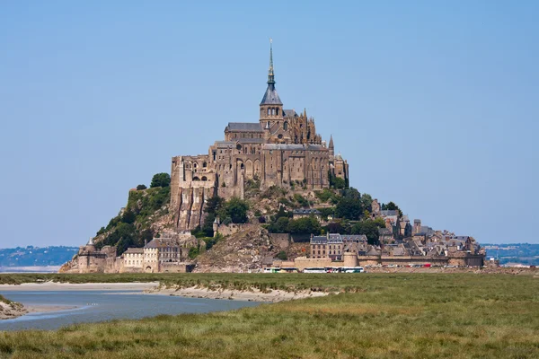 Saint Mont Michel, abbaye médiévale en France — Photo