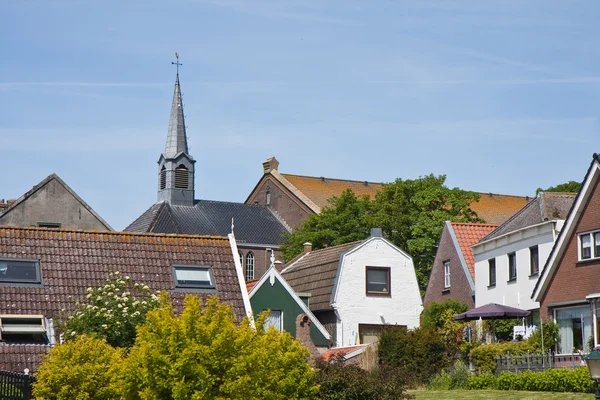 Skyline van urk, een oud vissersdorp, Nederland — Stockfoto