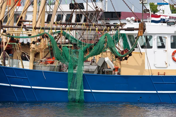Dutch fishing cutters in the harbor — Stock Photo, Image