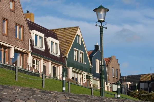 Strandpromenade von Urk, einem alten holländischen Fischerdorf. — Stockfoto