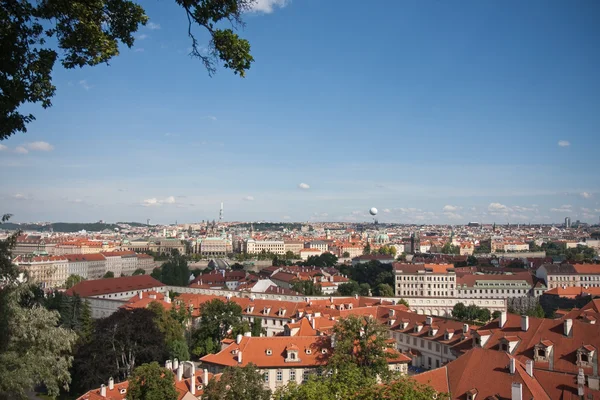 Luchtfoto van Praag, hoofdstad van de Tsjechische — Stockfoto