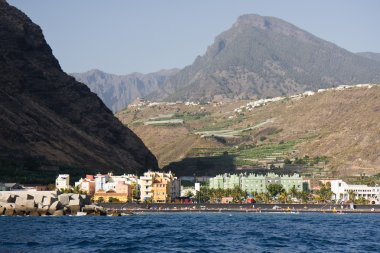 Cityscape at Puerto Tazacorte, La Palma clipart