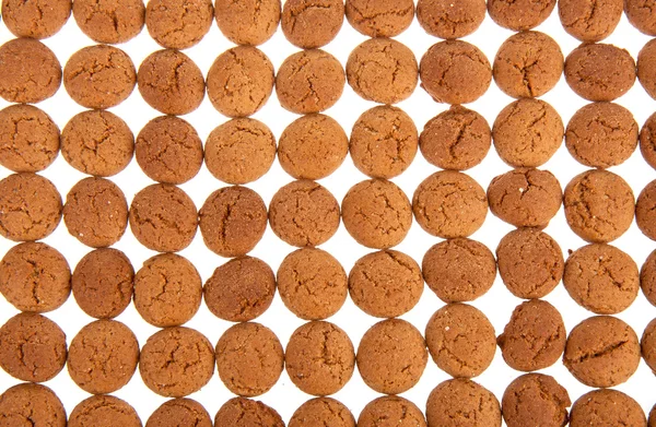 Background of ginger nuts, Dutch sweets for the celebration of S — Stock Photo, Image