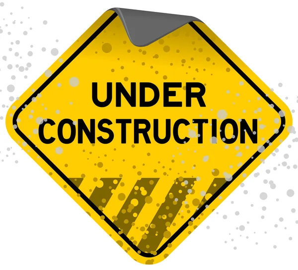 Dusty Under Construction — Stock Vector