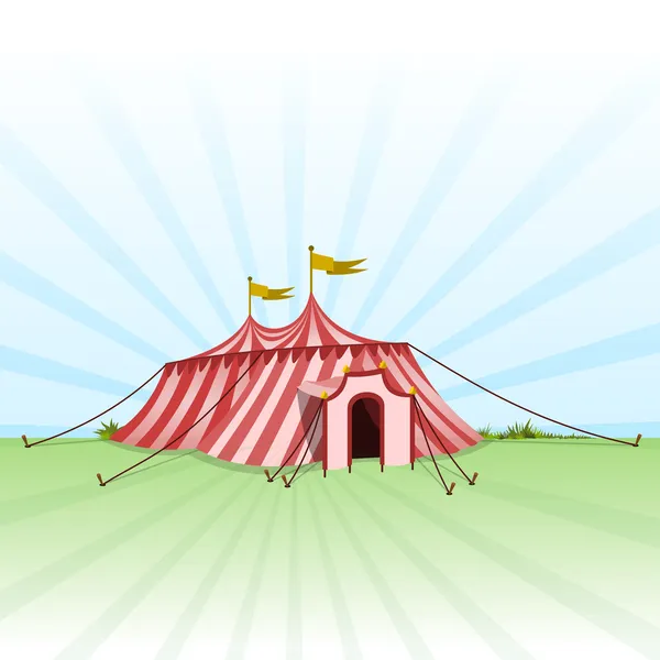 Circus Entertainment Tent — Stock Vector