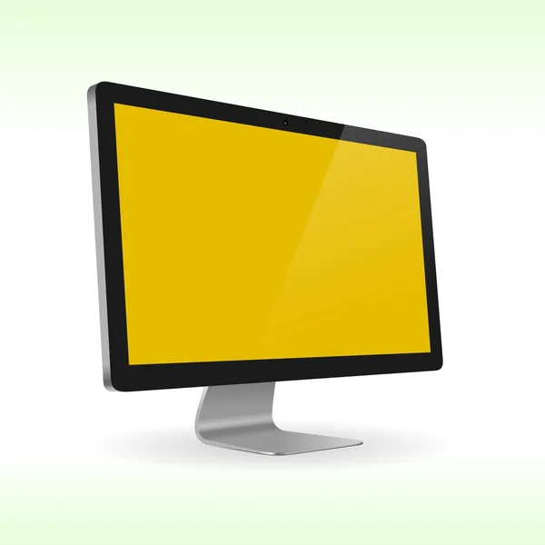 Monitor LCD isolato per presentazioni — Vettoriale Stock