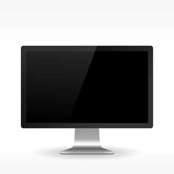 Moniteur LCD noir — Image vectorielle