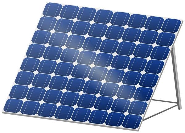 Solar panel in 3D — Stock Vector