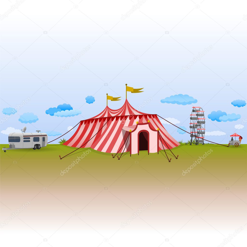 Amusement Park with Circus