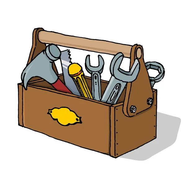 Caja de herramientas Vector Ilustración — Vector de stock
