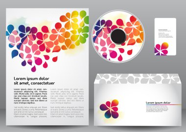 Colorful template design clipart