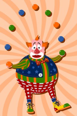 Happy clown clipart