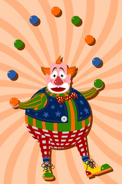 快乐小丑 — 图库矢量图片