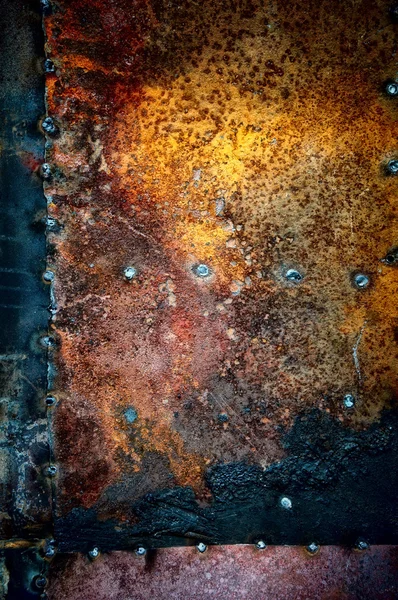 Eski metal üzerinde güzel pas — Stok fotoğraf