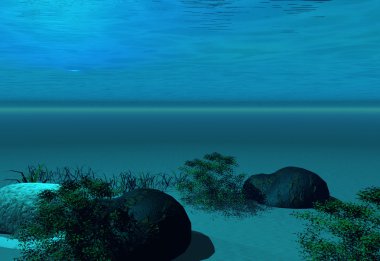 Undersea background clipart