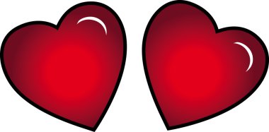 Two hearts clipart