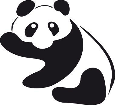 Panda illustration clipart