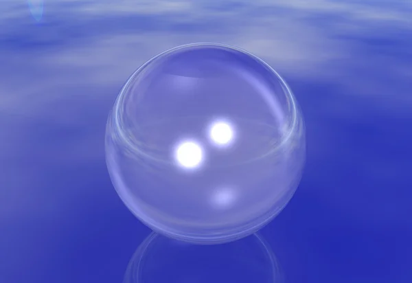Empty glass ball — Stock Photo, Image