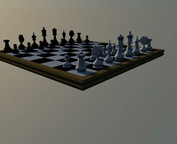 Šachy ilustrace — Stock fotografie