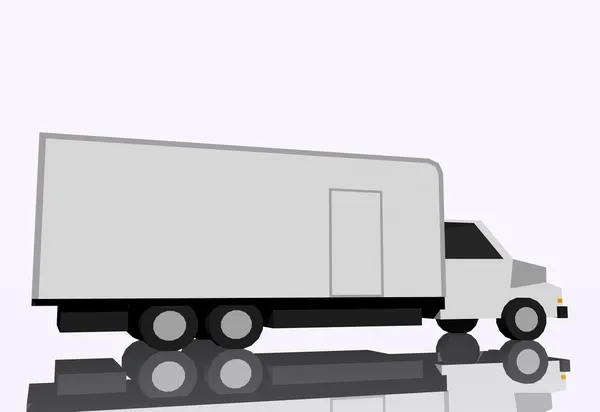 Ilustracja ciężarówka — Zdjęcie stockowe
