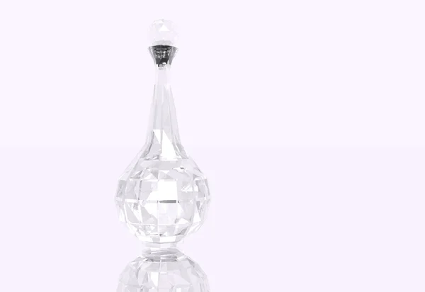 玻璃透明瓶 — 图库照片