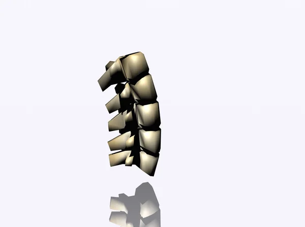 スケルトン椎骨 — ストック写真