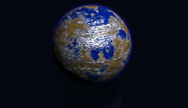Ilustração da Terra — Fotografia de Stock