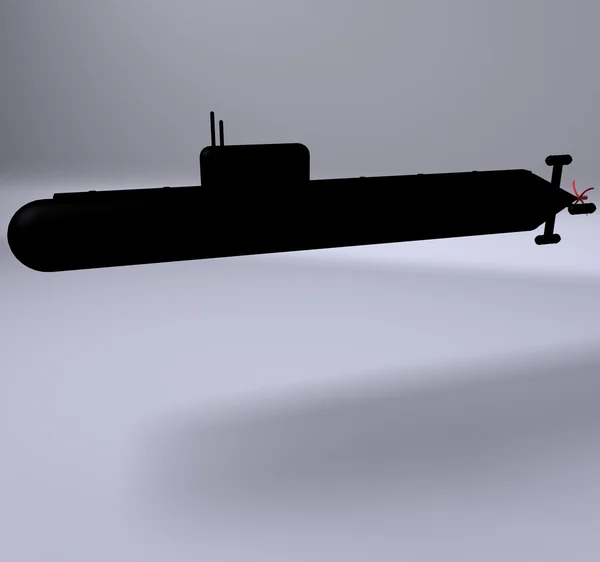 Submarino 3D — Fotografia de Stock