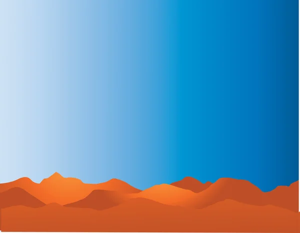 Ilustracja pustyni — Zdjęcie stockowe