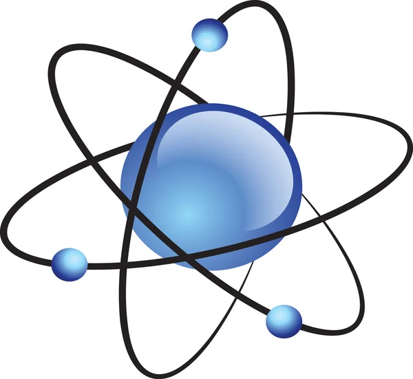 Ilustração do átomo — Fotografia de Stock