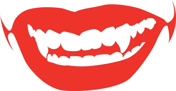 Вампирский рот — стоковое фото