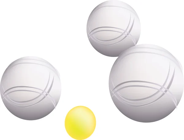 Bolas de jogo Petanque — Fotografia de Stock