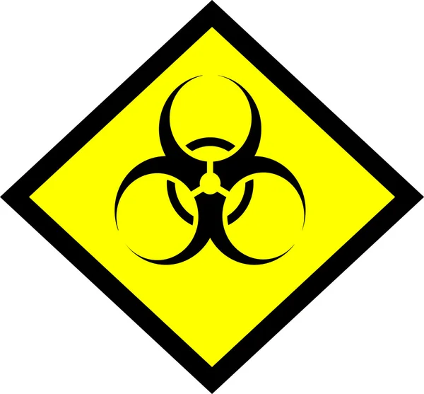 Biohazard óvatosság jele — Stock Fotó