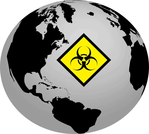 Biohazard-világ — Stock Fotó