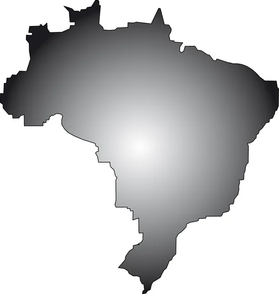 Brazília térképe — Stock Fotó